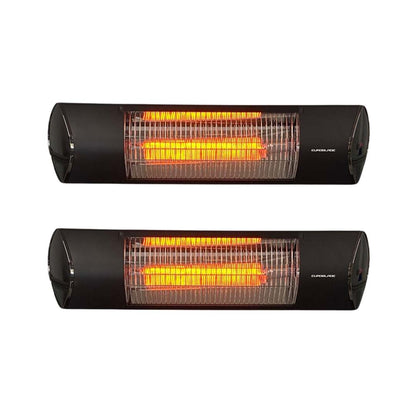 2 Pack - Euroblade™ XT Series IP55 MINI 1200W Carbon Infrared Heater